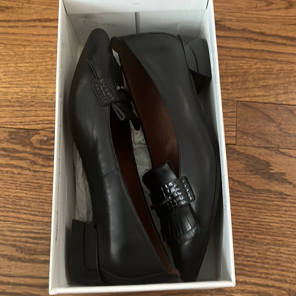 Hispanitas SOHO black leather heels size 39.5